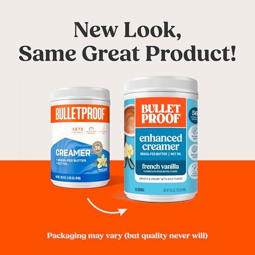 Bulletproof كريم فرنسي فانيليا مضاد للرصاص، 29.6 أونصة، كريم قهوة كيتو مع زيت MCT وزبدة من الأبقار التي تتغذى على العشب، عرض قيمة، قد يختلف التعبئة - Image 2