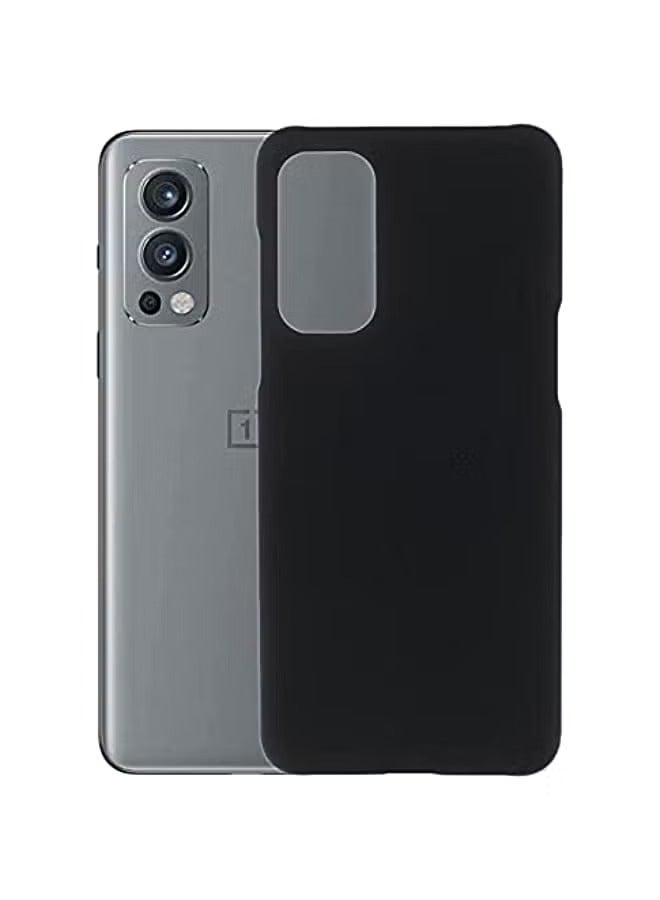 بروماس حافظة لهاتف Oneplus Nord 2 5G حافظة سوداء مناسبة لهاتف Oneplus Nord 2 5G غطاء خلفي ناعم من مادة TPU غطاء سيليكون مرن أسود غير لامع لهاتف Oneplus Nord 2 5G