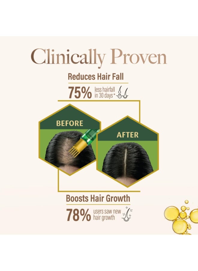 Kesh King Gold Ayurvedic Hair Oil with 21 Herbs and Gro-Biotin, Helps Grow New Hair and Reduce Hair Fall, Comes with a Hairfall Reduction Tracker, 300ml - Image 2