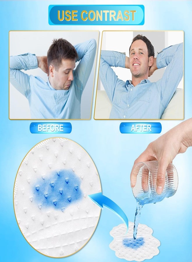Arme Armpit Sweat Pads, 180 Pcs Wider and larger Underarm Sweat Pads for Men Hyperhidrosis, Disposable Sweat Pads for Under Arms, Sweat Free Armpit Protection for Outdoor Work Meeting - Image 4