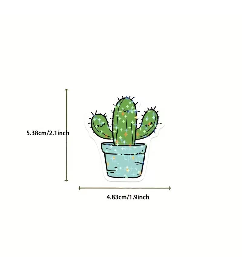50pcs Cactus Paradise Graffiti Sticker Set For Notebooks Laptops - Image 2
