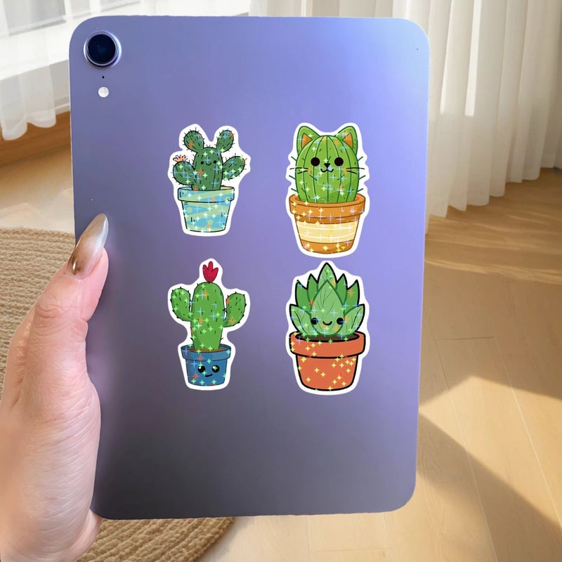 50pcs Cactus Paradise Graffiti Sticker Set For Notebooks Laptops - Image 5