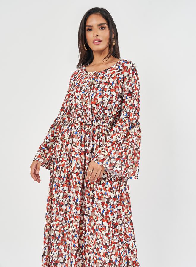 Styli Floral Print Maxi Dress  - Image 3