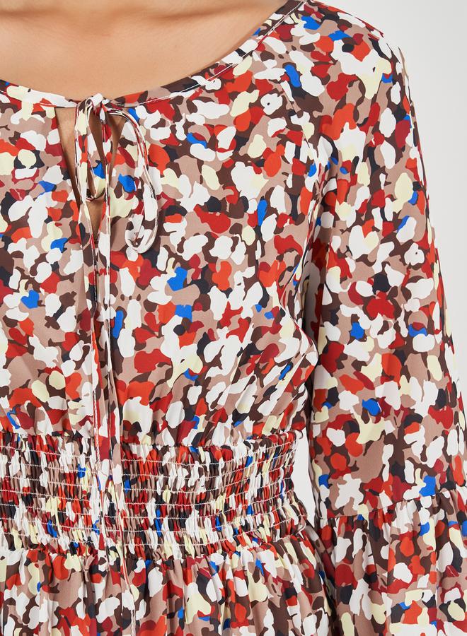 Styli Floral Print Maxi Dress  - Image 5