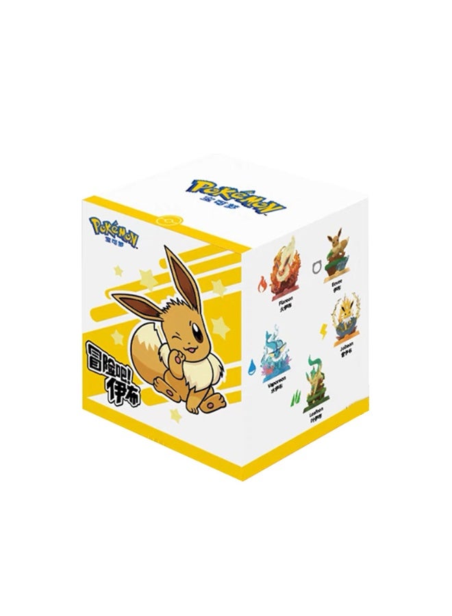 general Pokémon Eevee Blind Box Second generation Adventure Bar Eevee Hand-made Desktop Decoration Birthday Gift - Image 1