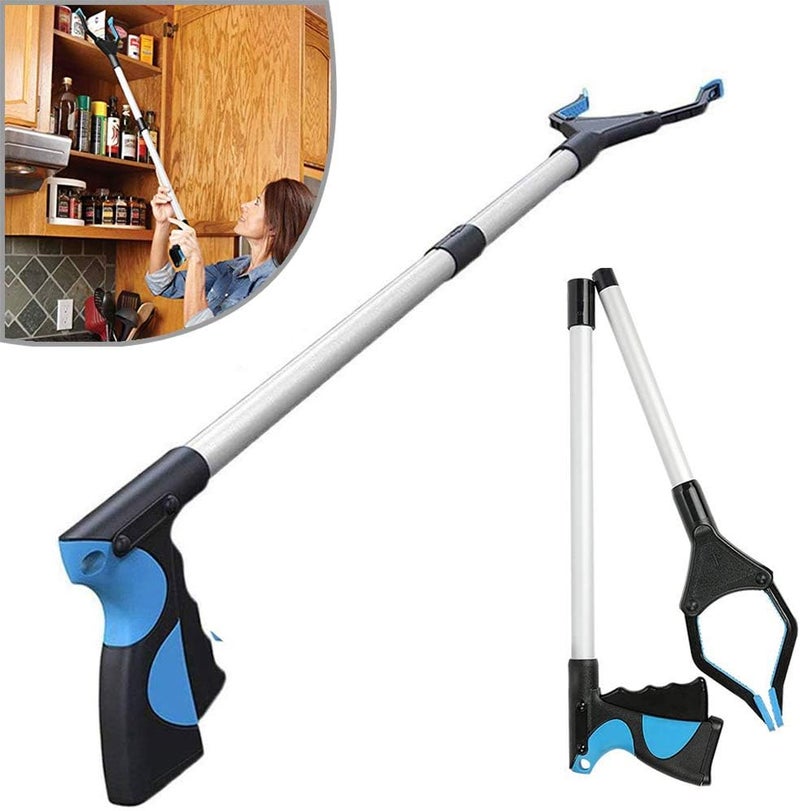 comfrt Grabber Reacher Tool, 33" Foldable Extender Gripper Tool Claw Garbage Picker, Elderly Disabled Handicap Arm Extension Reaching Assist Tool, Ergonomic Heavy Duty Handle Trash Reacher Pick up Tool (1) - Image 1