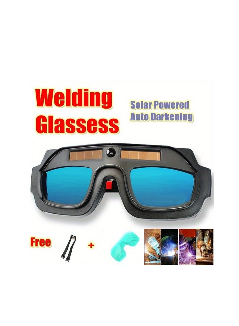 Anti-glare welding glasses automatic darkening welding mask eye protection welding goggles  - Image 1