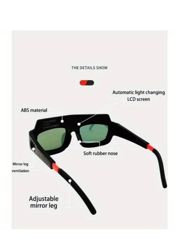 Anti-glare welding glasses automatic darkening welding mask eye protection welding goggles  - Image 5