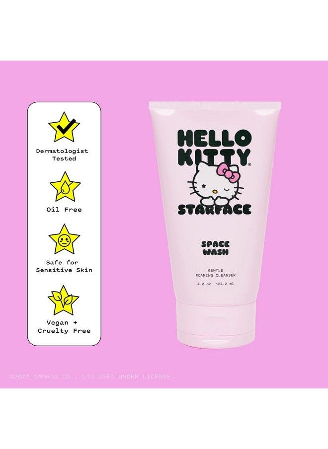Starface X Hello Kitty Space Wash Foaming Facial Cleanser Made With Willow Bark Extract No Parabens No Sulfates Gentle On All Skin Types 42Oz