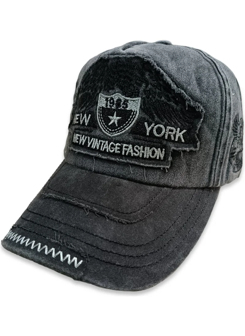 Şapka Market Hat Market Newyork Vintage Black Baseball Cap