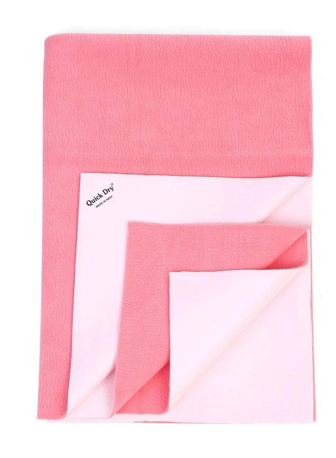 Quick Dry Baby Bed Protector (Large Salmon Rose) - Image 2