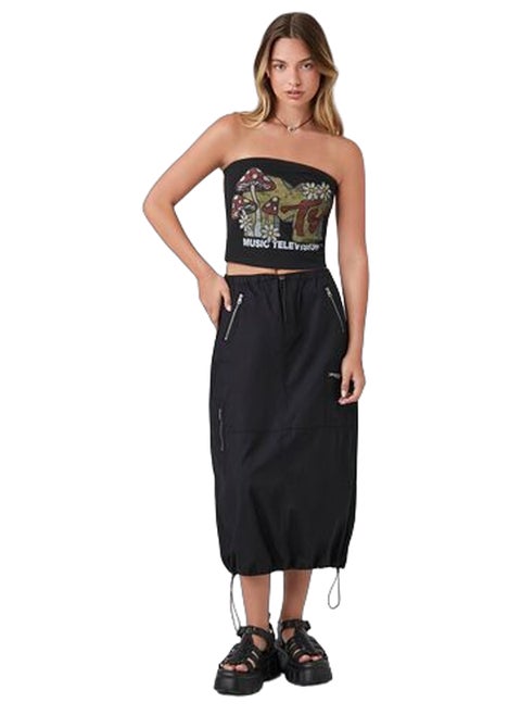 Poplin Midi Utility Skirt
