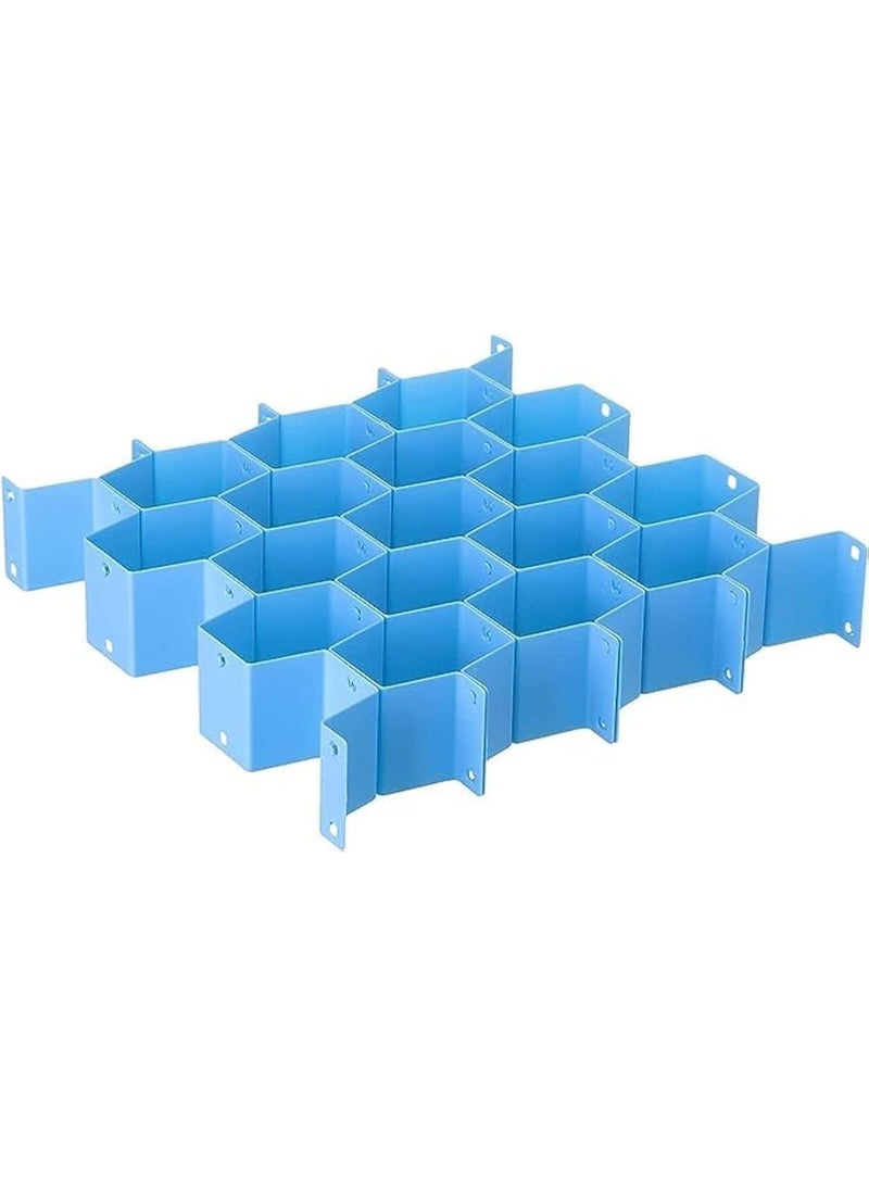 Honeycomb-shaped drawer organizer