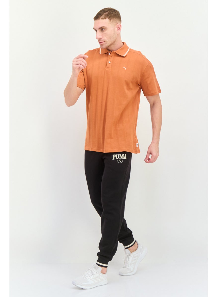 Puma x Select Men Sportswear Fit Short Sleeve Outdoor Polo Shirt, Rust  - Image 4