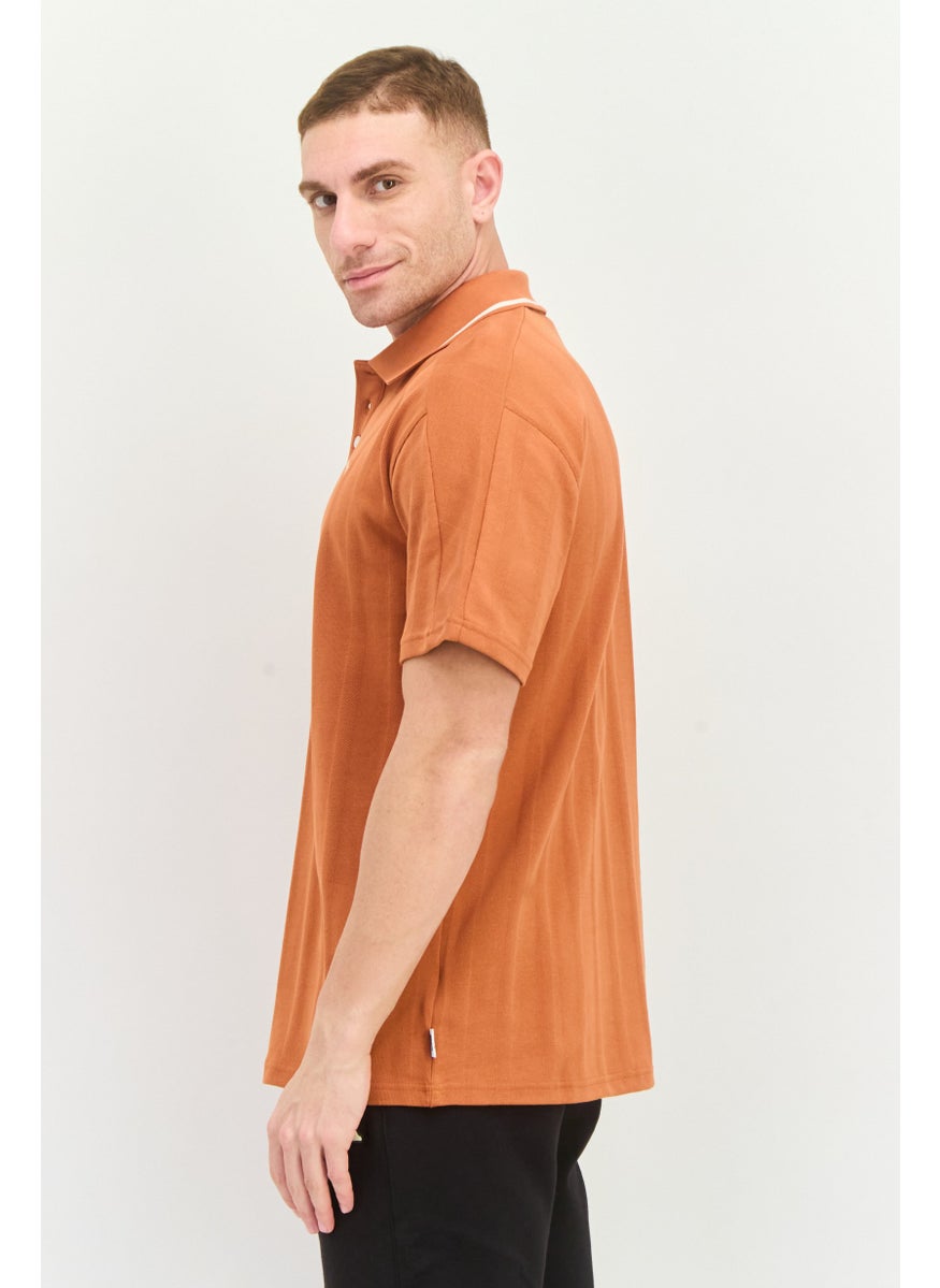 Puma x Select Men Sportswear Fit Short Sleeve Outdoor Polo Shirt, Rust  - Image 2