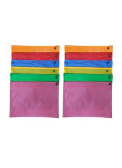 Libra Zipper Bag Fluoro A3 Multicolors (Pack of 12)  - Image 1