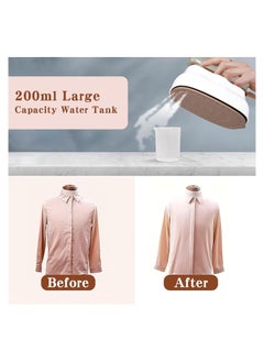 Generic Compact 1200W Mini Steam Iron with 180° Rotatable Design, Dual Function Ironing & Steaming, Temperature Indicator, Portable Handheld Garment Steamer for Travel and Home Use.  - Image 3