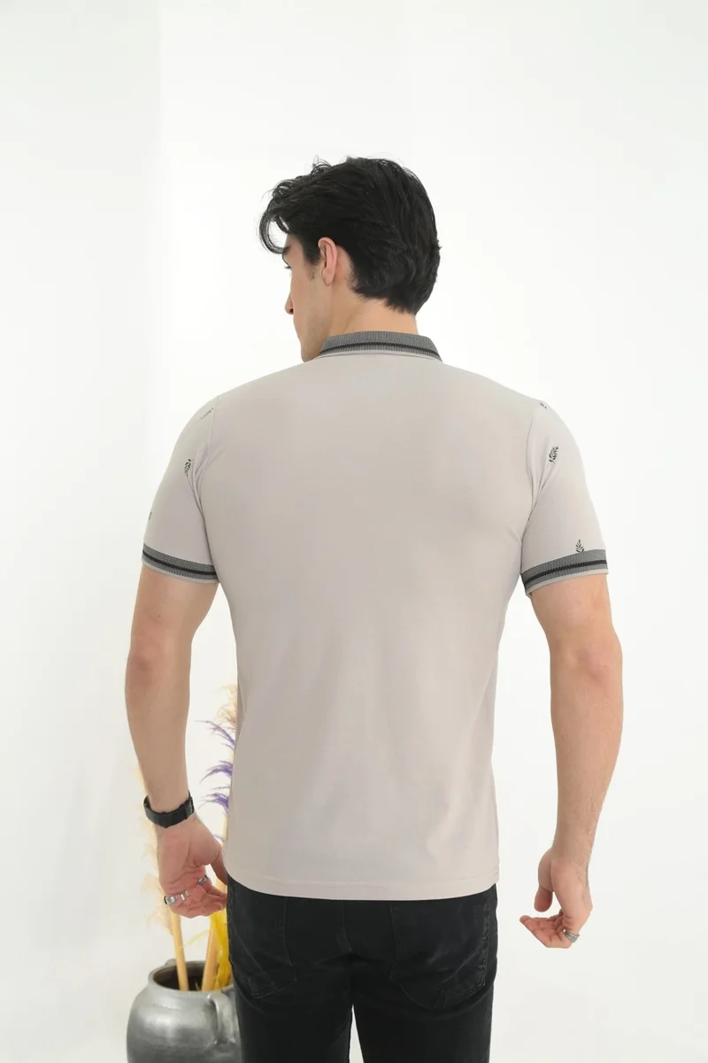 كي ام كي كومبين KMK Combination Men's Slimfit Model Polo Collar T-Shirt