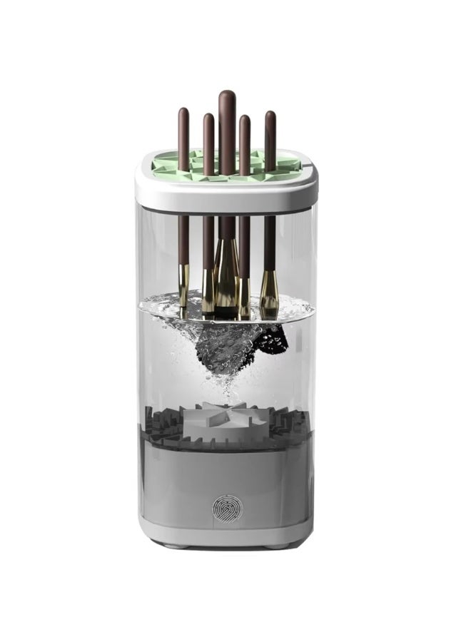 Automatic Makeup Brush Cleaner Machine - Fast Dryer & Deep Cleaning Tool for All Brush Sizes, Portable & Easy to Use. - Image 1