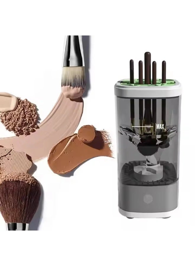 Automatic Makeup Brush Cleaner Machine - Fast Dryer & Deep Cleaning Tool for All Brush Sizes, Portable & Easy to Use. - Image 2