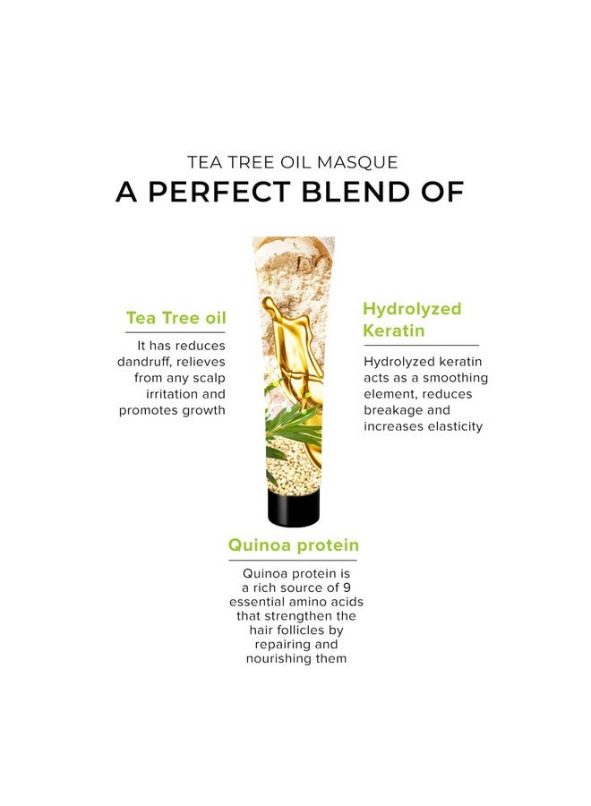 De Fabulous Tea Tree Oil Hair Masque-75Ml | All Hair Types | Scalp Health | Sulphate Free - Image 1