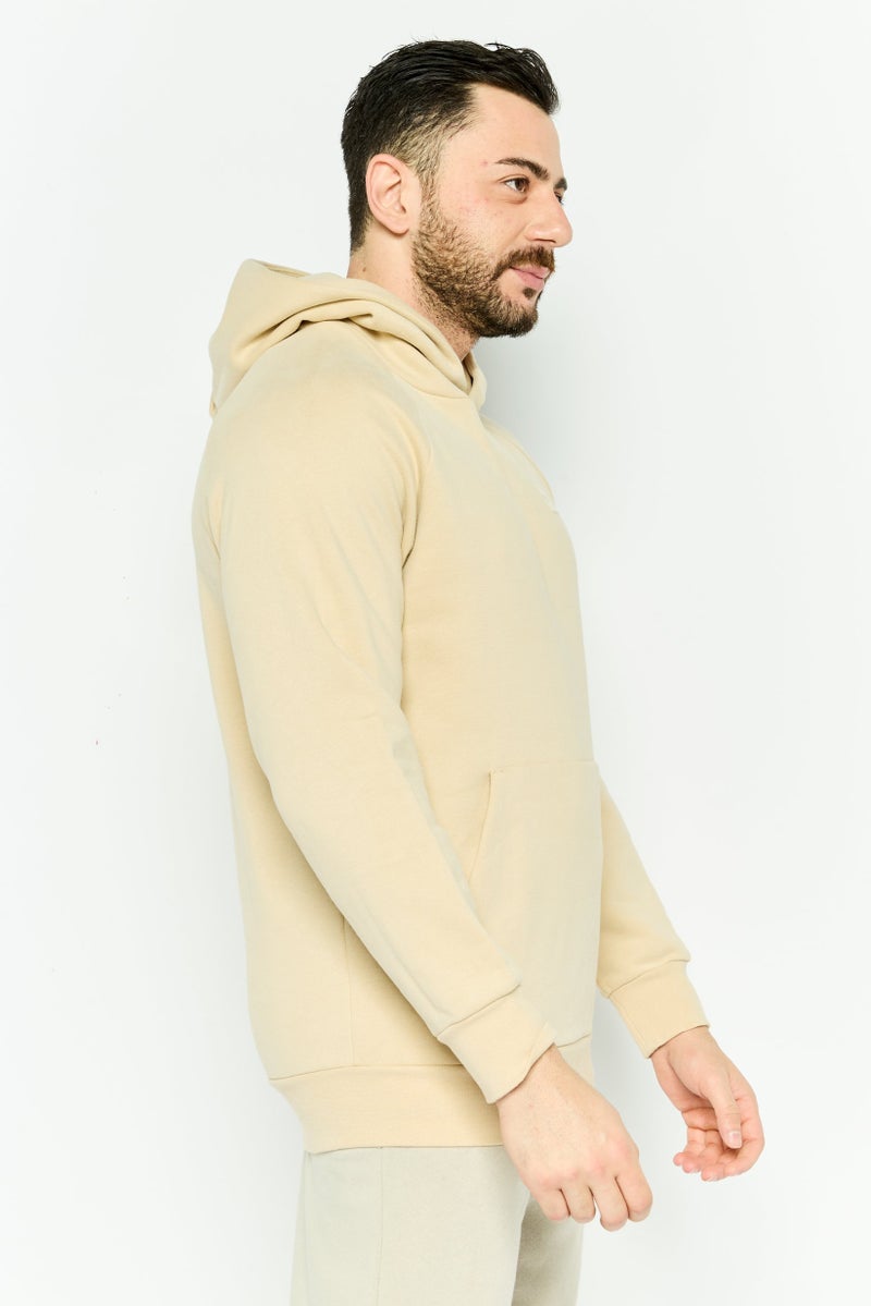PUMA Men Relaxed Fit Long Sleeves Outdoor Classics Hoodie, Beige - Image 3