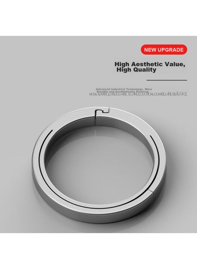 Laben Titanium Alloy Key Ring, Keychain, Quick-release Hook, Car Flat Ring, Flat Round Ring, Key Ring Accessory - Image 2