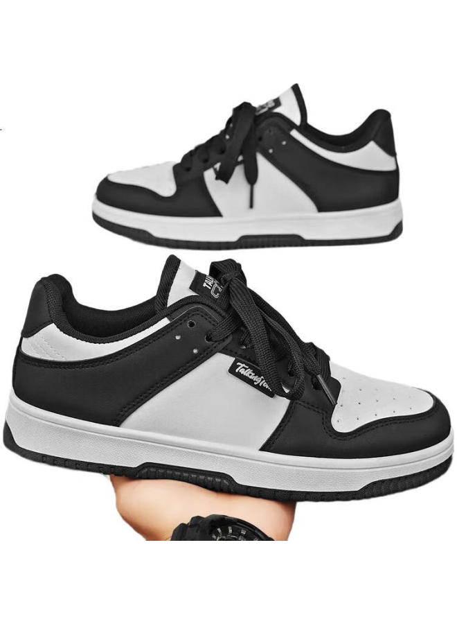 Talking Tom Uni Youth Sports Casual Simple Fashion Classic Sneakers Black And White Panda Size 40 - Image 1