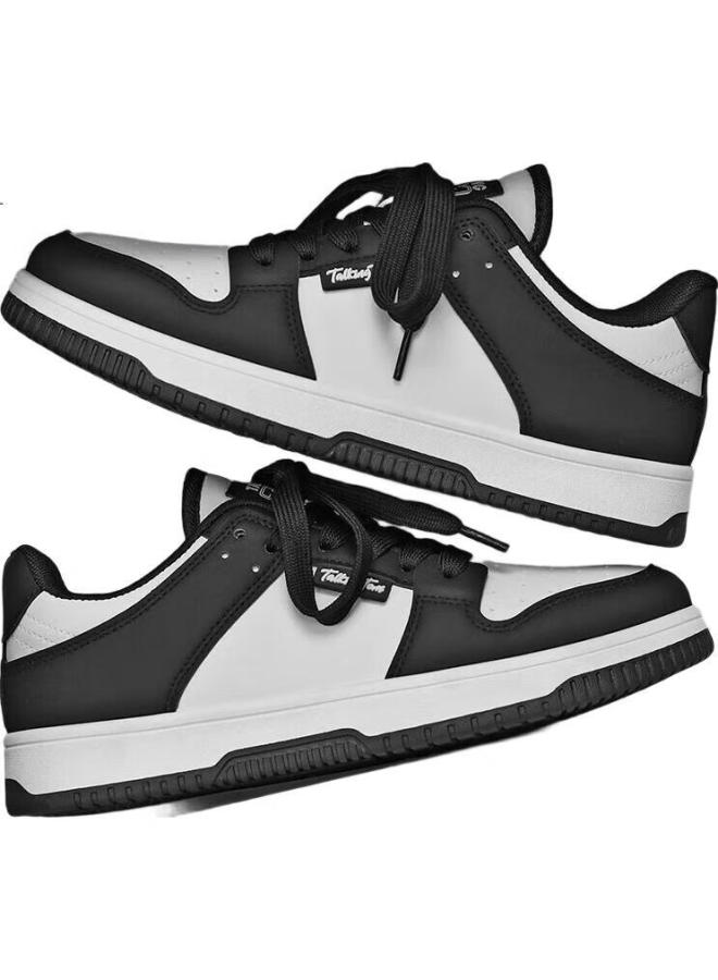 Talking Tom Uni Youth Sports Casual Simple Fashion Classic Sneakers Black And White Panda Size 40 - Image 2