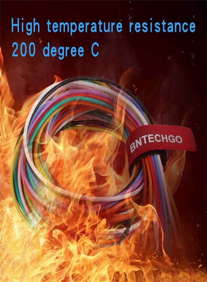 BNTECHGO 20 Gauge Silicone Wire Kit Ultra Flexible 10 Color High Resistant 200 deg C 600V Silicone Rubber Insulation 20 AWG Silicone Wire 100 Strands of Tinned Copper Wire Stranded Wire Model - Image 4