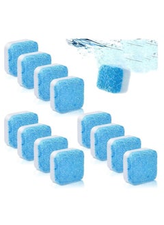 Washing Machine Cleaning Tablets – 12 Effervescent Capsules for Automatic and Manual Washers – Suitable for Front-Load and Top-Load Machines – Deep Cleaner for Removing Deposits and Accumulated Dirt – Washer Drum Sanitizer with Germ and Bacteria Elimination – Effective Tub Cleaner with Deodorizing Features