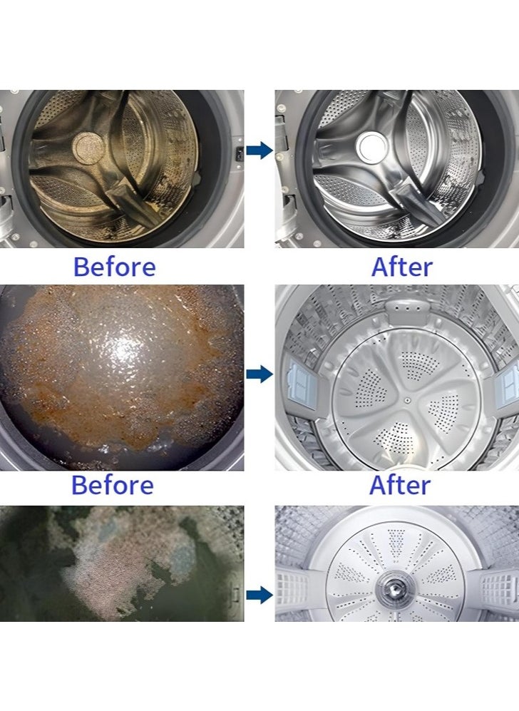 Generic - Washing Machine Cleaning Tablets – 12 Effervescent Capsules for Automatic and Manual Washers – Suitable for Front-Load and Top-Load Machines – Deep Cleaner for Removing Deposits and Accumulated Dirt – Washer Drum Sanitizer with Germ and Bacteria Elimination – Effective Tub Cleaner with Deodorizing Features - Image 1