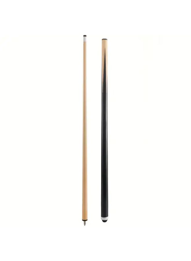 57.09 Inch Double Section Wood Color Two Piece Pool Cue Set For Adults Beginner Friendly Portable Billiards Stick - Image 1