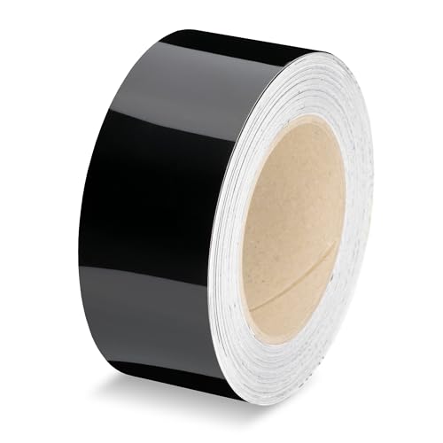 EZAUTO WRAP Gloss Black Auto Car Vinyl Wrap for Black Out Chrome Delete Window Trim Door Trim Cut from Authentic 3M 2080 2" x25Ft - Image 1