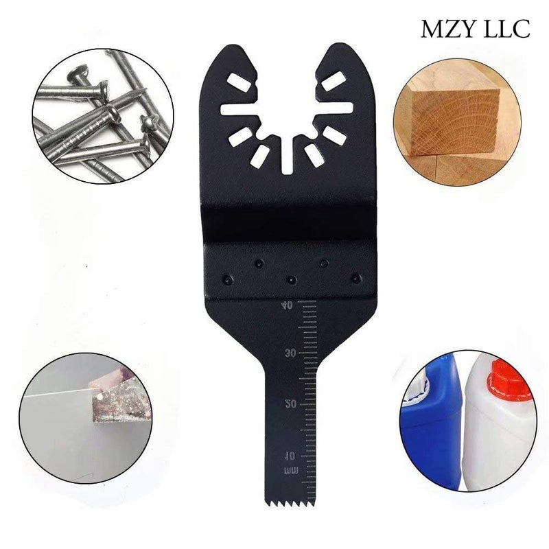 MZY LLC 10 pcs Wood Metal Universal Quick Release Saw Blades Oscillating Multitool Blades for Fein Multimaster Porter Cable Black and Decker Genesis Dremel Craftsman Dewalt Chicago - Image 2