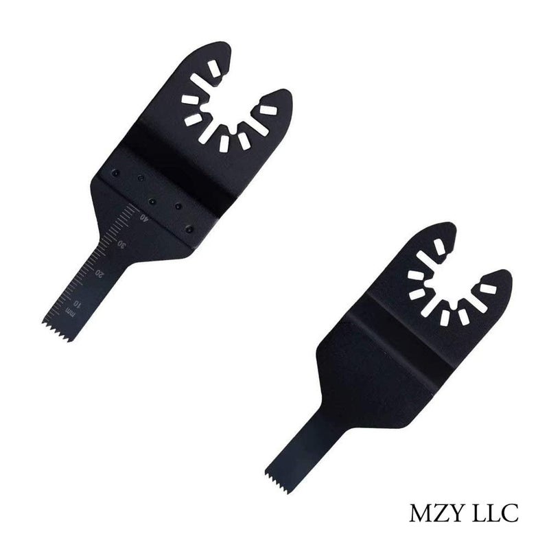 MZY LLC 10 pcs Wood Metal Universal Quick Release Saw Blades Oscillating Multitool Blades for Fein Multimaster Porter Cable Black and Decker Genesis Dremel Craftsman Dewalt Chicago - Image 3