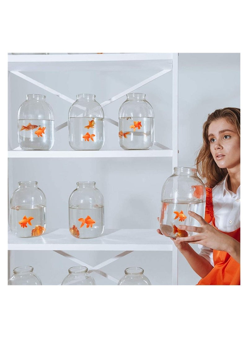 SYOSI 15 Pieces Artificial Aquarium Fishes Plastic Fish Realistic Artificial Moving Floating Orange Goldfish Fake Fish Ornament Decorations for Aquarium Fish Tank - Image 5