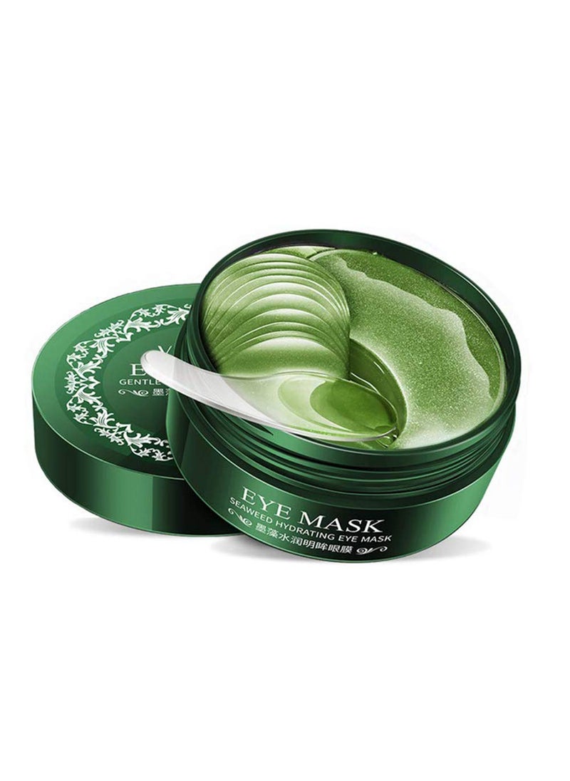 VENZEN - 30 Pairs VENZEN Green Eye Mask Power Crystal Gel Collagen Masks Great For Anti Aging Dark Circles  Puffiness Green - Image 1