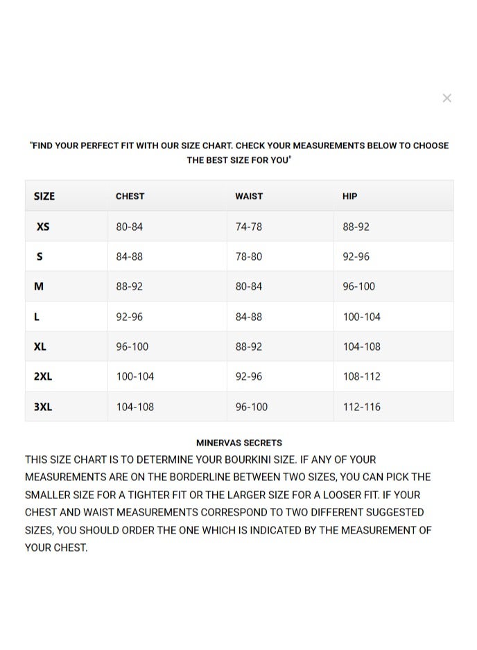 منيرفا سيكرت مجموعة بوركيني حورية البحر الحصرية الفاخرة مع بلوزة أنيقة وسروال ضيق عالي الخصر وتنورة شاطئ أنيقة - Image 5