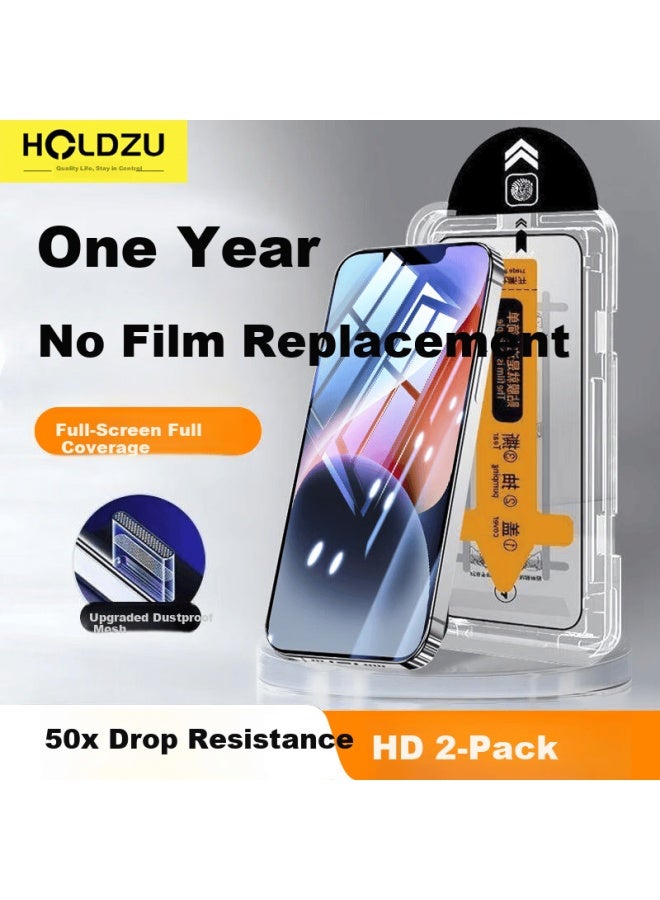 Holdzu Easy Apply Tempered Glass Screen Protector For Iphone 14 Pro Full Coverage Auto-adsorption Anti-drop Anti-scratch - Image 1