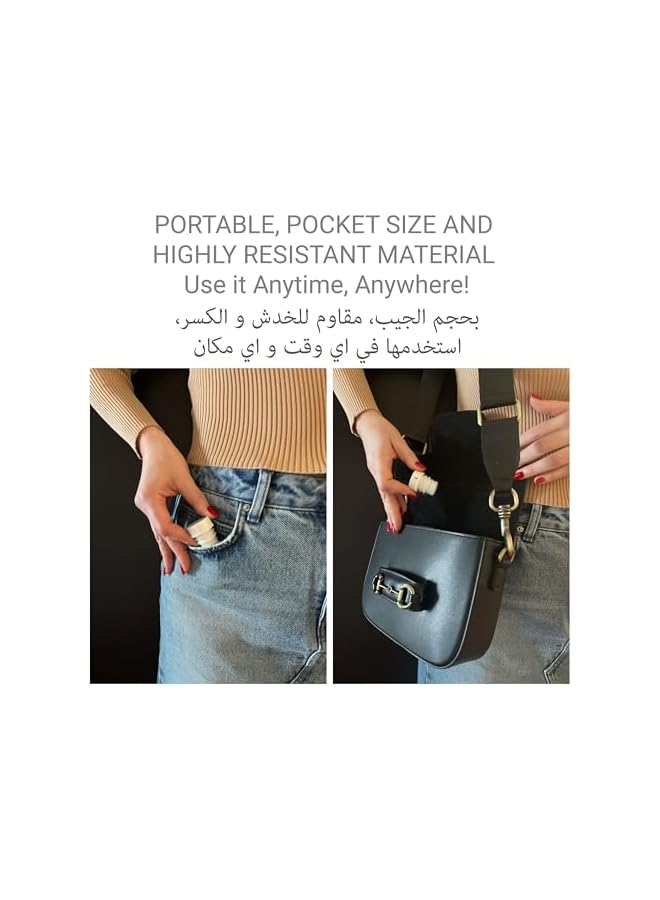 The Bros Comfort Lightest Portable Bidet for Travel & Camping, Travel Shattaf Compatible with Any Bottle, Bidet Sprayer For Toilet Travel, Pocket Bidet On The Go (3 pcs, 3 colours), Portable Shattaf - Image 3