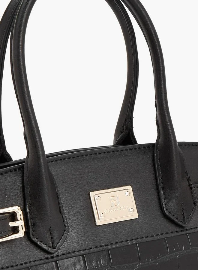 Flora Bella By Shoexpress BLACK Textured Crossbody Bag With Detachable Strap for Women | Best Price UAE