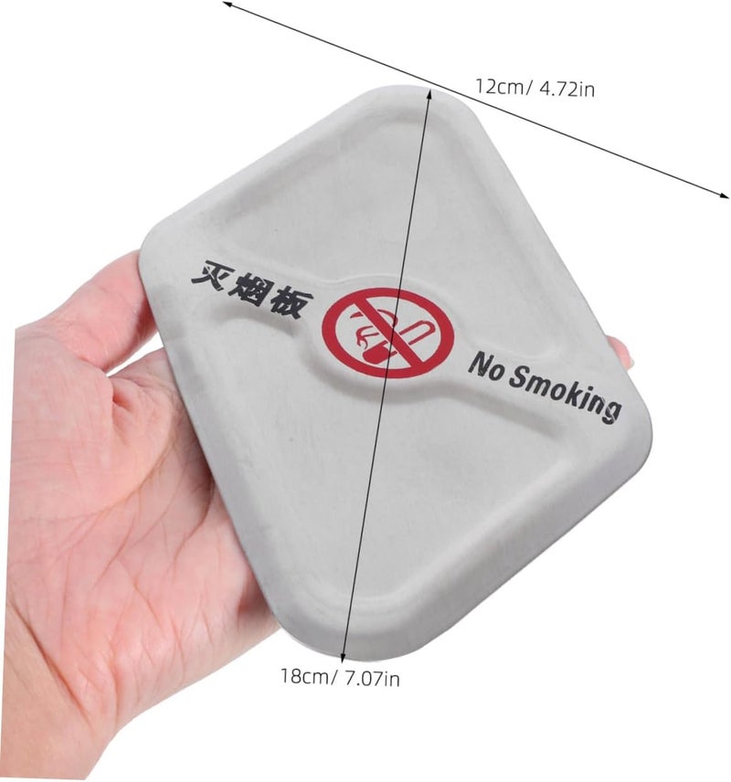 Stainless Steel Outdoor Ashtray Insert with Lid, Butt Container for Public Parks and Commercial Trash Cans, Sturdy Metal Smoking Receptacle for Outdoor Smoking Areas - Image 2