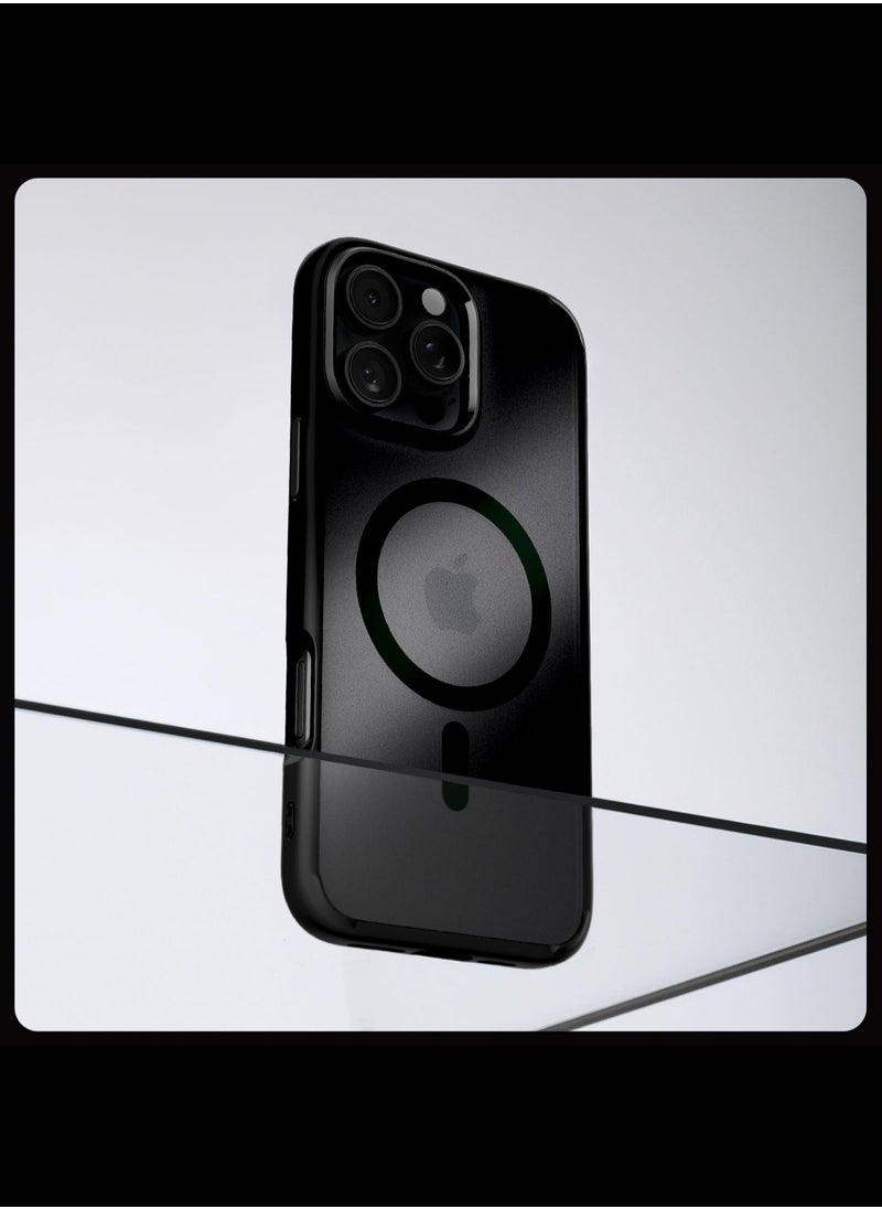 Spigen Ultra Hybrid MagFit for iPhone 16 Pro Case Cover with MagSafe (2024) Frost Black  - Image 3