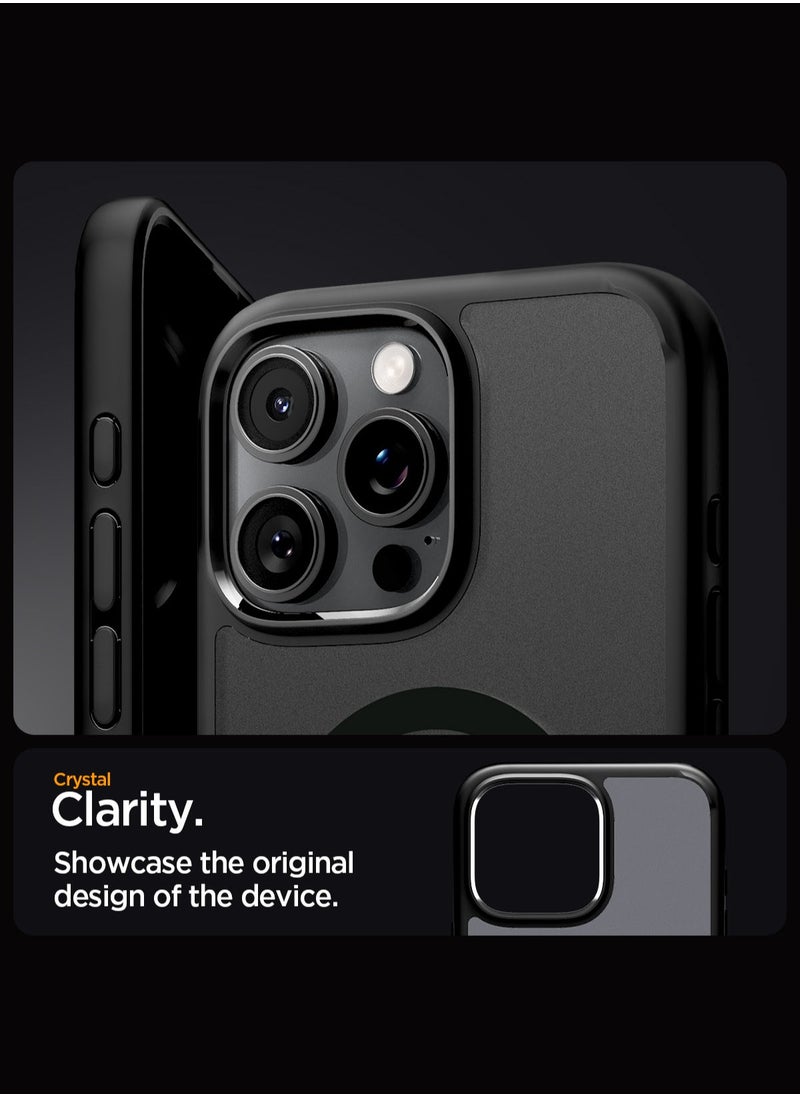 Spigen Ultra Hybrid MagFit for iPhone 16 Pro Case Cover with MagSafe (2024) Frost Black  - Image 4