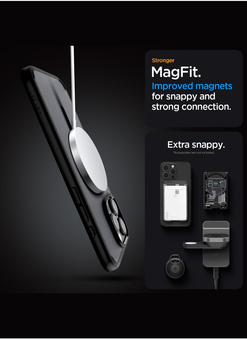Spigen Ultra Hybrid MagFit for iPhone 16 Pro Case Cover with MagSafe (2024) Frost Black  - Image 5