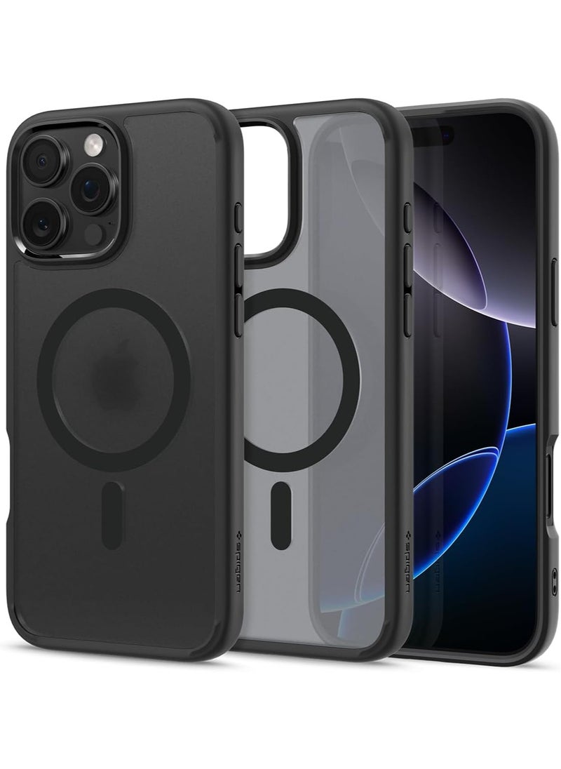 Spigen Ultra Hybrid MagFit for iPhone 16 Pro Case Cover with MagSafe (2024) Frost Black  - Image 1