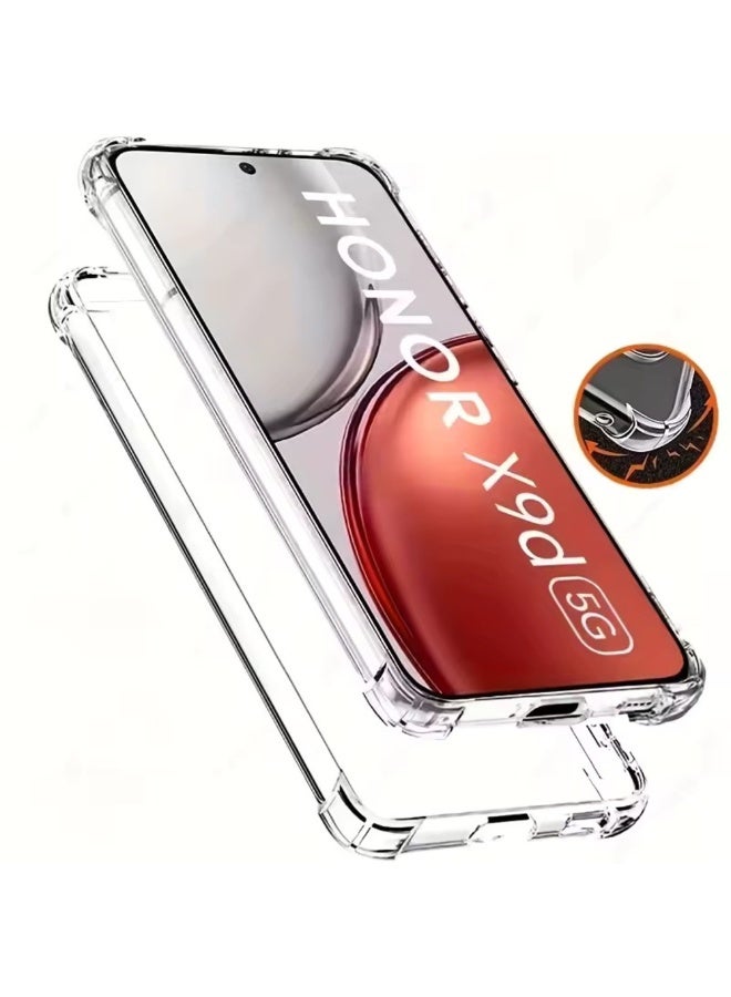 Case for Honor X9D / Honor X70, Ultra Slim Crystal Clear Anti-Scratch Bumper Cover Flexible Soft TPU Anti-Fall Reinforced Corner Shockproof Transparent Phone Case for Honor X9D - Image 5