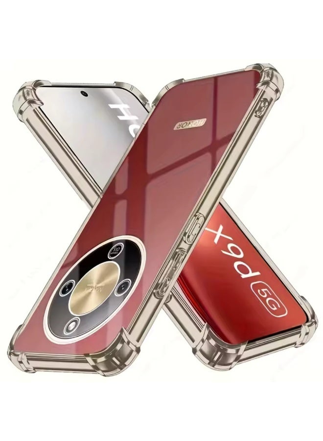 Case for Honor X9D / Honor X70, Ultra Slim Crystal Clear Anti-Scratch Bumper Cover Flexible Soft TPU Anti-Fall Reinforced Corner Shockproof Transparent Phone Case for Honor X9D - Image 1