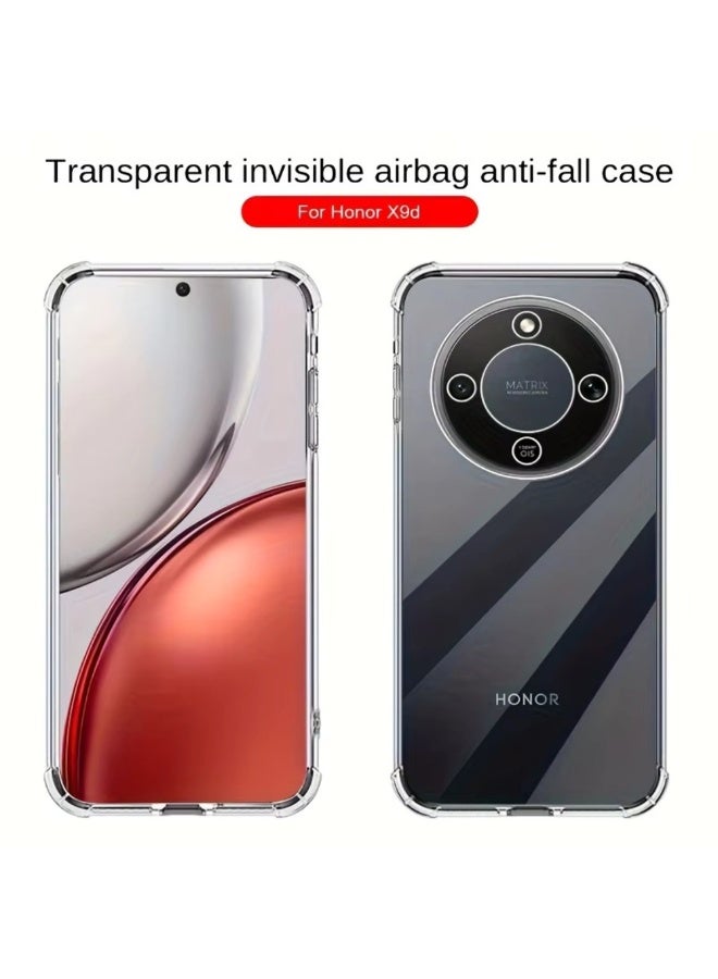 Case for Honor X9D / Honor X70, Ultra Slim Crystal Clear Anti-Scratch Bumper Cover Flexible Soft TPU Anti-Fall Reinforced Corner Shockproof Transparent Phone Case for Honor X9D - Image 4